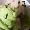 ma___111's cooksnap of when they made 超簡単！キャベツとささみの旨み和え.