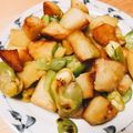 つきうき's cooksnap of when they made 新じゃが＆そらまめのコロコロソテー.