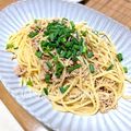 YUH♡ママ's cooksnap of when they made 挽き肉とアスパラの和風パスタ.