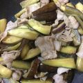 ゆみーwー's cooksnap of when they made 豚バラナスのポン酢炒め.
