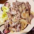 ❀まいねこ❀'s cooksnap of when they made ヘルシー☆豚の胡麻炒め.