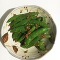 みんなばあばの宝物！'s cooksnap of when they made スナップエンドウの胡麻和え お弁当にも.