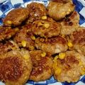 ♡キイロイトリ♡'s cooksnap of when they made トウモロコシとえのきの豚つくね.