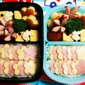 こともみ's cooksnap of when they made 幼稚園 お弁当♬ お花畑弁当！.