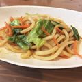 natsuki315's cooksnap of when they made ある物だけ！調味料2つで簡単焼きうどん★.