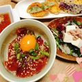 norikolo's cooksnap of when they made カツオの甘辛韓国風丼.