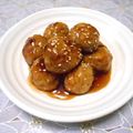 ＠迷子＠'s cooksnap of when they made お麩でふわふわ肉団子の甘酢餡.