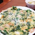 ちかぴっと's cooksnap of when they made シーフードミックスとほうれん草のチヂミ♡.