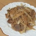 きらり流れ星's cooksnap of when they made 定番✿たまねぎと豚のしょうが焼き。.
