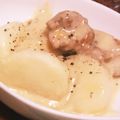 ♪♪リエ♪♪'s cooksnap of when they made かぶと肉団子のミルク煮.