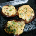 tunachuchu's cooksnap of when they made 椎茸✿鮭フレークマヨネギ焼き♬.