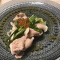 yumyum_aki's cooksnap of when they made 豚しゃぶ♡梅肉ソース♪.