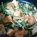 明日歩's cooksnap of when they made 水菜と厚揚げの醤油炒め.