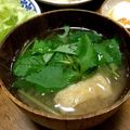 YUKIKI☆'s cooksnap of when they made 三つ葉の香り♪油揚げのお味噌汁★.