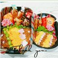 ♡мiчаⅵ♡⋆'s cooksnap of when they made クリスマス☆ポインセチア風ハム☆キャラ弁.