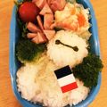 Ravenscourt's cooksnap of when they made キャラ弁＊ベイマックス 簡単♪.