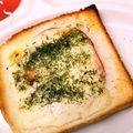 choco831's cooksnap of when they made 青のり　チーズ　トースト　ハム.