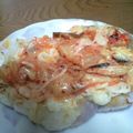 yukki19's cooksnap of when they made 白葱の和風味噌ピザ餅.