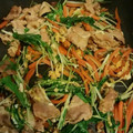 さなよっしん☆'s cooksnap of when they made 簡単ボリュームおかず♪豚肉と水菜の卵とじ.