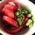 ゆか＊みく's cooksnap of when they made そら豆とトマトのサラダ.