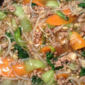 hamuyuka's cooksnap of when they made 【絶品】挽き肉と野菜の餡かけ焼きそば♪.
