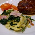 にゃぁくん's cooksnap of when they made ほうれん草とベーコンのスパゲッティ.