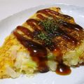 にゃぁくん's cooksnap of when they made ピザ風？ツナとケチャップのお好み焼き.
