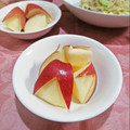 イベ長's cooksnap of when they made うさぎりんごのむき方.