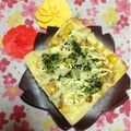 ぽぽきゅ's cooksnap of when they made コーン×貝割れ　わさび風味和トースト.