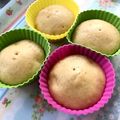 nonちゃんmama's cooksnap of when they made 離乳食：バナナときな粉の蒸しパン.