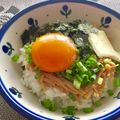 にことん's cooksnap of when they made のせるだけ簡単☆なめたけバターどんぶり.