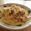 yu-kunmama's cooksnap of when they made 超簡単。ツナきのこクリームパスタ。.
