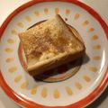 ラクラクダ's cooksnap of when they made 簡単振りかけるだけ♪ミルクティートースト.