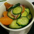 季節外れ's cooksnap of when they made タコときゅうりとちくわの酢の物♪.