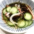 クックCKWZHQ☆'s cooksnap of when they made きゅうり、かにかまのもずく酢の物.