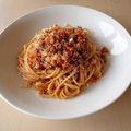 __ゆみ__'s cooksnap of when they made トマト缶でミートソース ドリアにも♪.