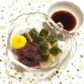 なつき☆ミ's cooksnap of when they made ❁心太風～青海苔醤油寒天あんみつ❁.