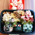 ゆめとゆうと's cooksnap of when they made マイクラ弁当 スティーヴ&クリーパー.