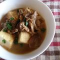 まいさやん's cooksnap of when they made 絹揚げ豆腐と豚コマ肉の煮物.