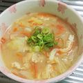 もぐ・ω・くま's cooksnap of when they made キャベツと人参の皮の味噌汁.
