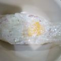 ヒトコん's cooksnap of when they made お皿にくっつかない！レンジで目玉焼き.