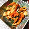 ナチュラルフード's cooksnap of when they made にんじんピーマンちくわのきんぴら.