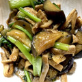 美静香's cooksnap of when they made ナス　小松菜　油揚げの蒸し炒め.