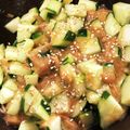 猫とアニメが好きな女's cooksnap of when they made ささっと一品！なめ茸きゅうり.