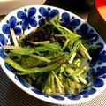 chibijuju's cooksnap of when they made 塩昆布で水菜のナムル.