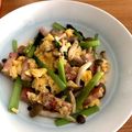 ちゃんえりさん's cooksnap of when they made 簡単♡ベーコンと小松菜＆しめじの卵炒め♪.