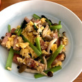 ちゃんえりさん's cooksnap of when they made 簡単♡ベーコンと小松菜＆しめじの卵炒め♪.