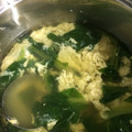 みぃぃぃいﾁｬﾝ's cooksnap of when they made 小松菜と卵のほっこり中華スープ♡.