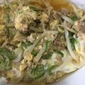 novia_k's cooksnap of when they made 節約★ひき肉もやしの卵とじ★.
