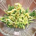 ステルトミチル's cooksnap of when they made シャキシャキ♪水菜のごまあえ♪.
